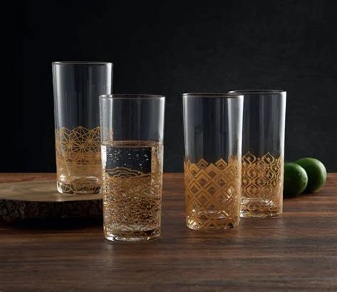 Mikasa Mikasa Art Deco 16-Oz High Ball Glasses, Set Of 4 | Wayfair ...