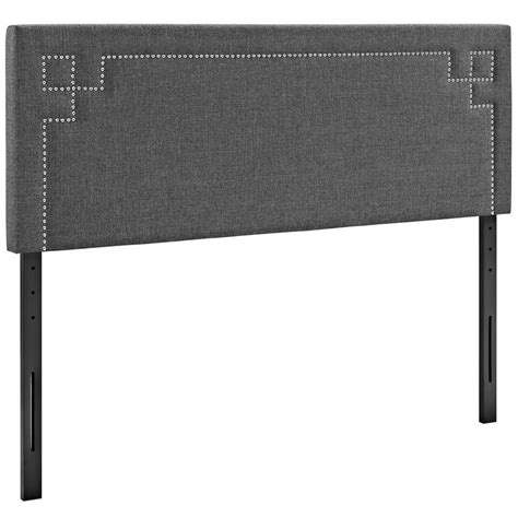 Modway Serena Gray Full Steel Headboard Mod 5535 Gry The Home Depot