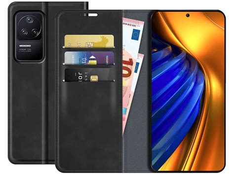 Slimfit Wallet Xiaomi Poco F4 Hoesje Zwart