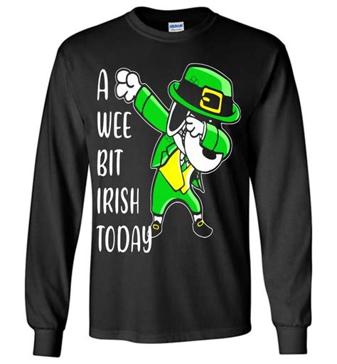 Snoopy A Wee Bit Irish Today Happy Saint Patricks Day Long Sleeve T Shirt Inktee Store Happy