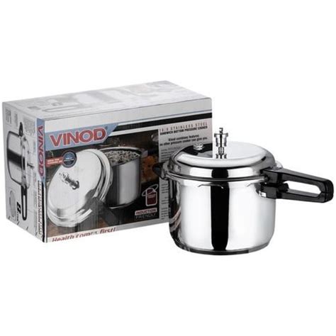 Buy Vinod Stainless Steel Outer Lid Pressure Cooker Induction Base