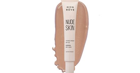 Mon Reve Nude Skin Normal To Dry Skin Satin Finish Spf20 Tinted Cream 30ml No 103 Dark