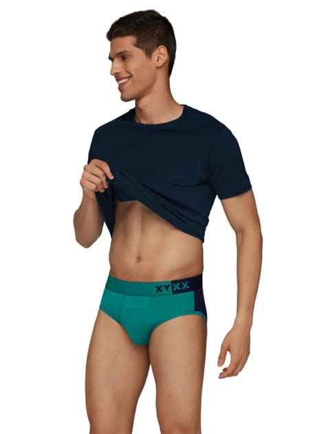 Xyxx Mens Multicolor Colorblock Tencel Modal Pack Of 3 Briefs Jiomart