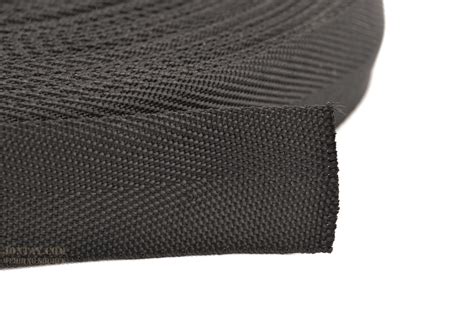 Polypropylene Webbing Light Weight Herringbone 1 1 4 Inch Wide Black