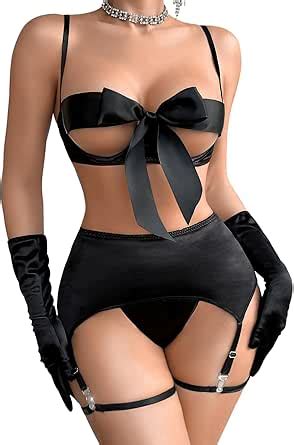 Amazon Kaei Shi Bow Lingerie For Women Unwrap Me Present Sexy Birthday Lingeries Pcs