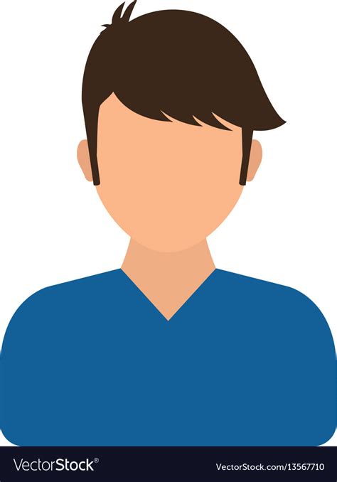 Men Faceless Profile Royalty Free Vector Image