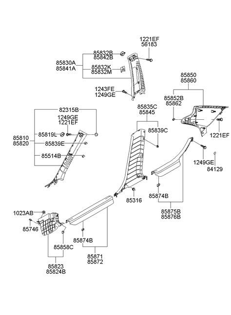 K Qs Trim Assy Rr Dr Scuff Lh Hyundai Yoshiparts