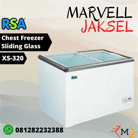 Jual Rsa Xs Sliding Flat Glass Freezer Chest Freezer Kaca