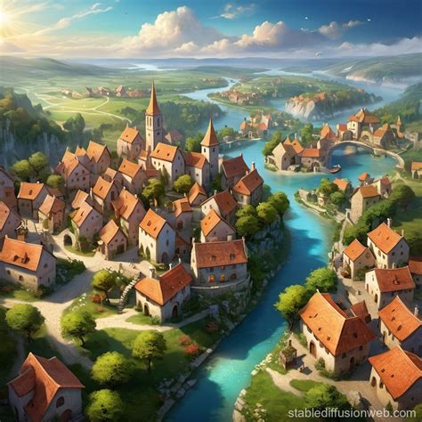 overview   european style village stable diffusion