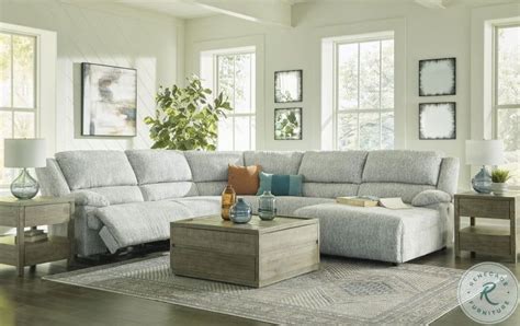 Mcclelland Gray Raf Power Reclining Sectional From Ashley Furniture