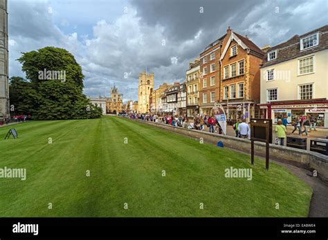 Uk Cambridge Kings Parade Street Stock Photo Royalty Free Image