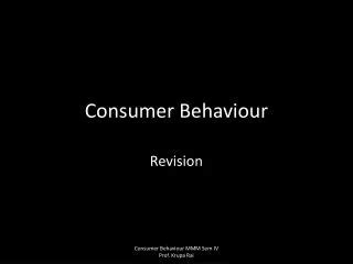 PPT Introduction To Consumer Behaviour PowerPoint Presentation Free