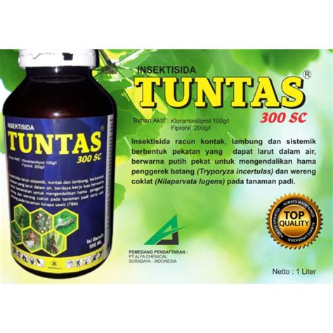 Jual INSEKTISIDA TUNTAS 300SC UKURAN 1LITER DENGAN BAHAN AKTIF