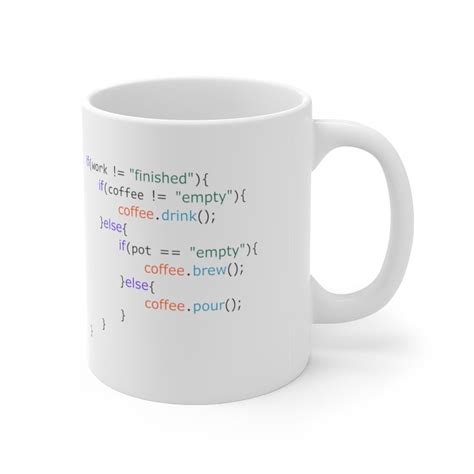 Java Programaci N De Taza De Caf Etsy