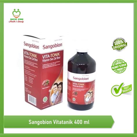 Jual SANGOBION VITATONIK 400 ML Suplemen Zat Besi Multivitamin Penambah