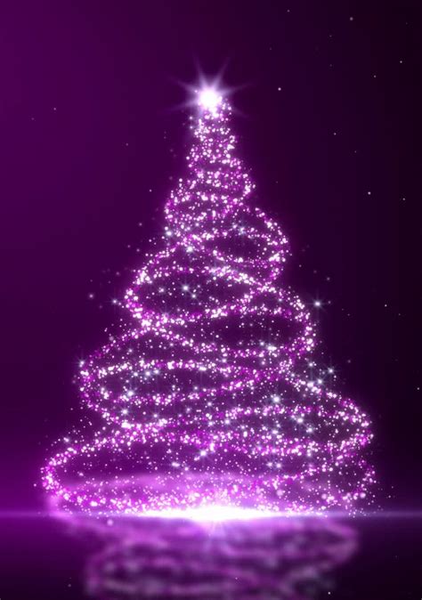 Purple Christmas Tree Wallpaper