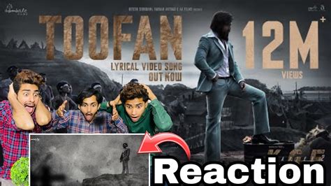 Toofan Reaction Lyrical Hindi Kgf Chapter Rocking Star Yash