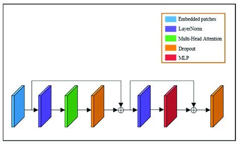 Schematic diagram of the transformer encoder architecture. | Download ...