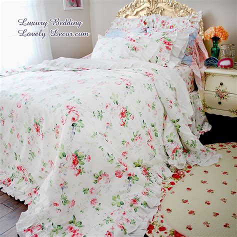 Rose Bedding Set Rose Bedding Pretty Duvet Covers Bed Linens Luxury