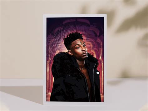 21 Savage Poster 21 Savage Art Print 21 Savage Wall Poster Etsy