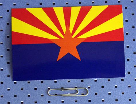 Arizona State Flag Bumper Sticker - Etsy