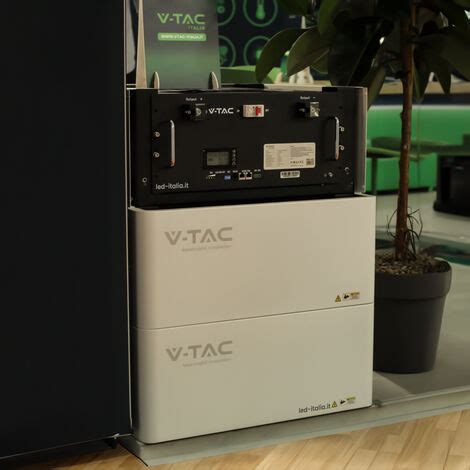 V TAC Rack de stockage de batteries au lithium 9 6kWh BMS intégré pour