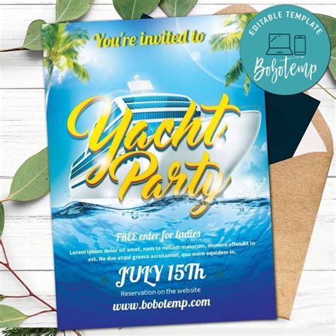 Yacht Party Flyer