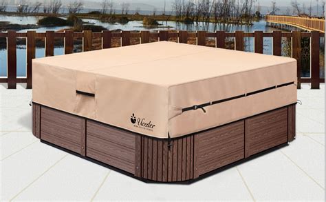 Hot Tub Outdoor Cover Cap Heavy Duty Water Resistant TPU Backing Spa