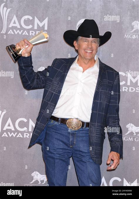 George Strait attending the 49th Annual Academy of Country Music Awards ...