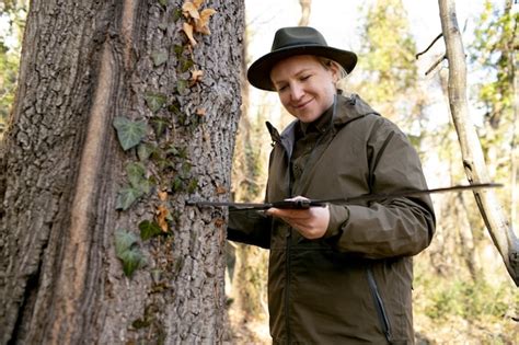 Free Photo Close Up On Park Rangers In Woods