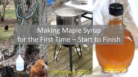 Making Maple Syrup For The First Time Start To Finish Youtube