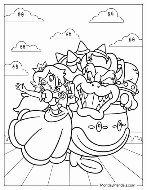 26 Bowser Coloring Pages Free PDF Printables Super Mario Coloring