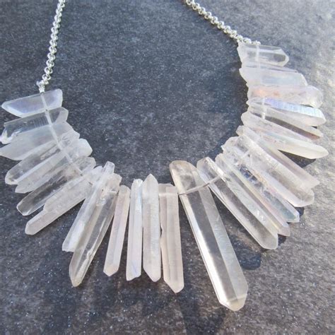 Bohemian Bridal Jewelry- Raw Crystal Necklace- Boho Lux Necklace ...