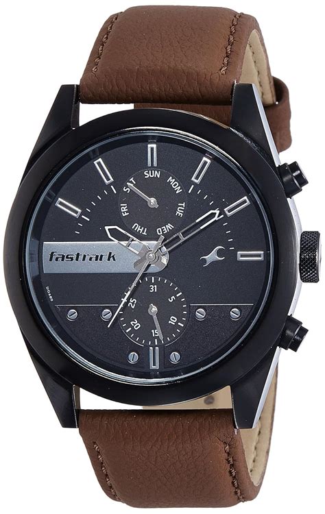 Buy Fastrack Analog Black Dial Men S Watch 3165NL01 Online At Low