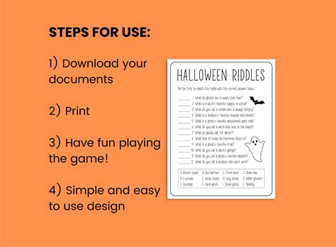 Halloween Riddles With Answers, Riddle Me This, Game for Kids, Game Adults, Games for Teens ...