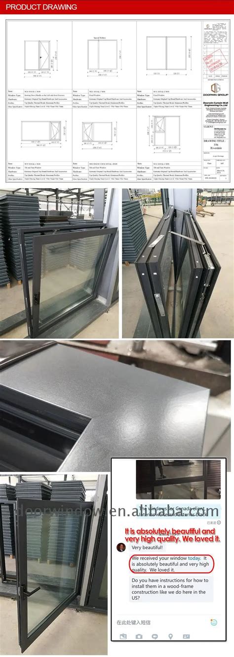 Opening 180 Degree Aluminum Casement Windows New Design Window General