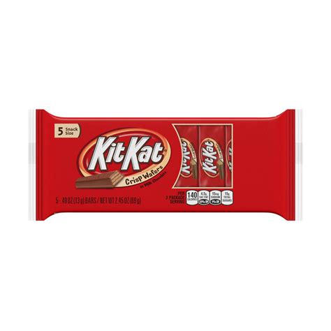 Kit Kat Snack Size Milk Chocolate Candy, 5 Pack