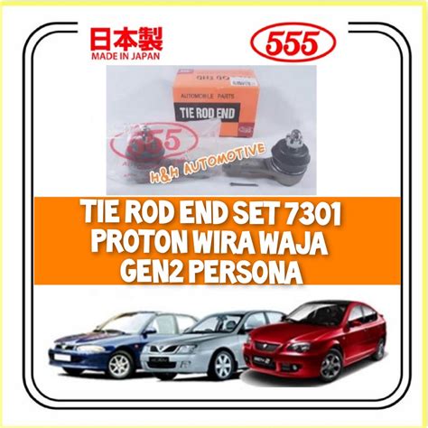 555 Japan Tie Rod End Set For Proton Wira Gen2 Persona Waja Shopee