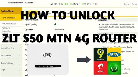 How To Unlock ZLT S50 Cat6 MTN 4G Router Permanent Unlock YouTube