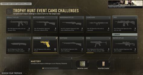 All Trophy Hunt Event Camo Challenges In Mw2 Season 3 Reloaded