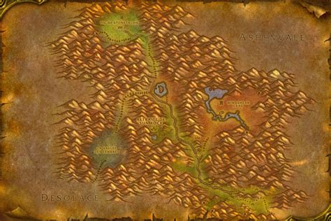 Carte De La Zone Serres Rocheuses De World Of Warcraft Classic World