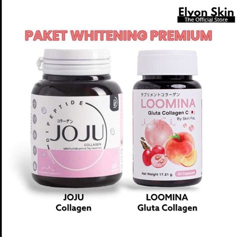 Jual PAKET WHITENING PREMIUM JOJU COLLAGEN LOOMINA GLUTA COLLAGEN C