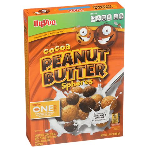 Hy Vee One Step Cocoa Peanut Butter Spheres Cereal Hy Vee Aisles