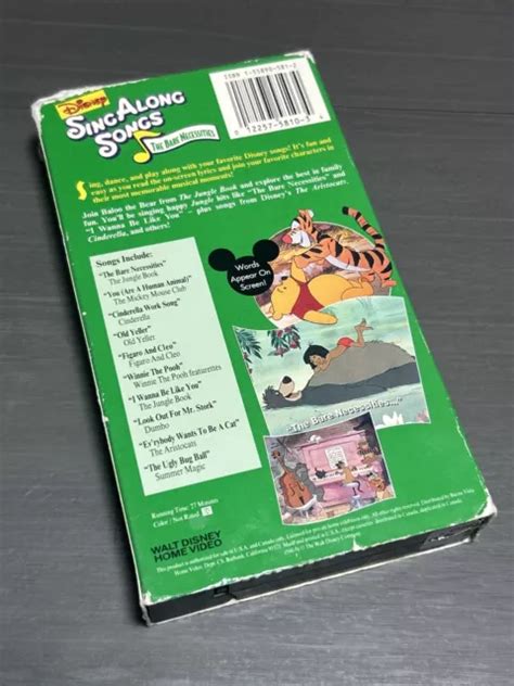 Disney Sing Along Songs Jungle Bare Necessities Vhs Video Tape £6 10