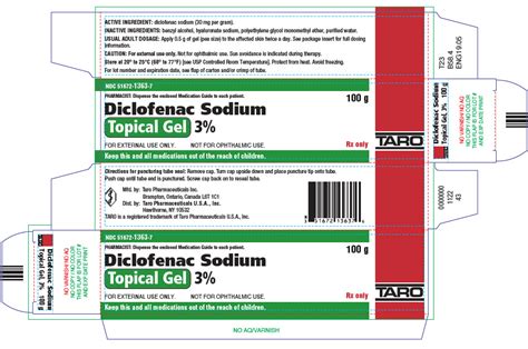 Dailymed Diclofenac Sodium Gel