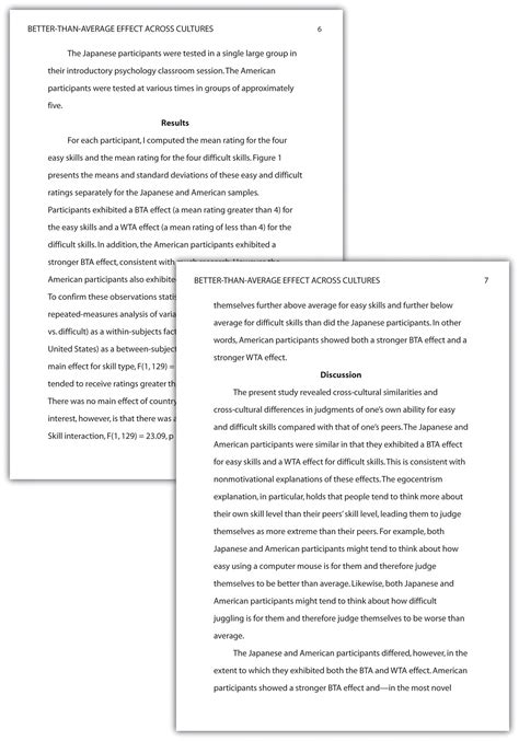 Examples Apa Writing Format