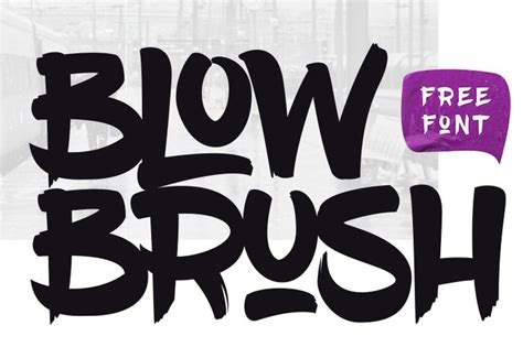 Fuentes Pincel Blow Brush Enfoquegaussiano Free Graffiti Fonts