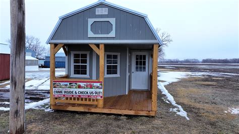 5 Winter Sale 12 X32 Deluxe Lofted Barn Cabin With Extra Height Walls By Derksen