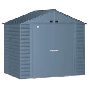 Arrow Select Ft W X Ft D Blue Grey Metal Shed Sq Ft Scg Bg