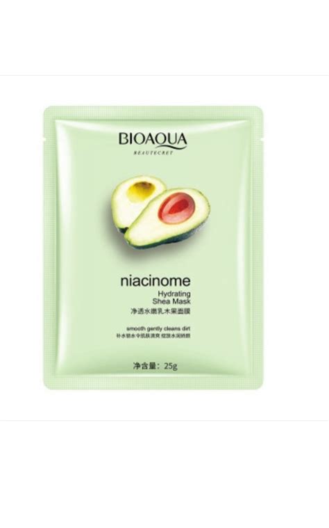 Тканевая маска для лица Bioaqua С маслом ши, экстрактом авокадо и ...